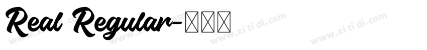 Real Regular字体转换